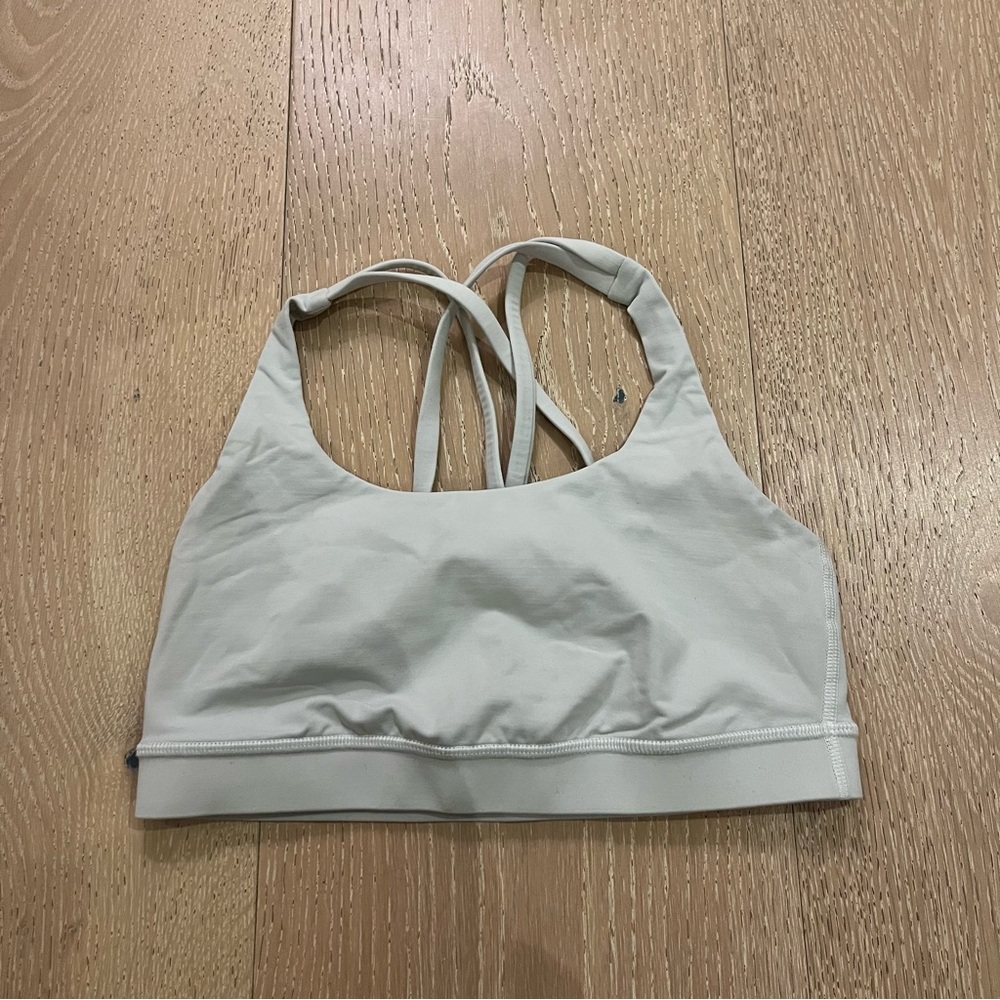 Lululemon white energy bra